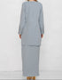 BAJU KURUNG PAHANG MODEN MELVEEN (SKY BLUE)
